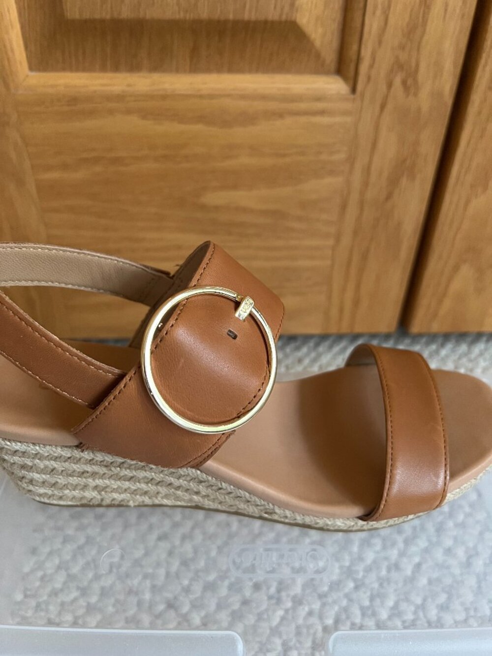 UGG -- Navee Espadrille Wedge Buckle Sandal -- Like New - Picture 8 of 15